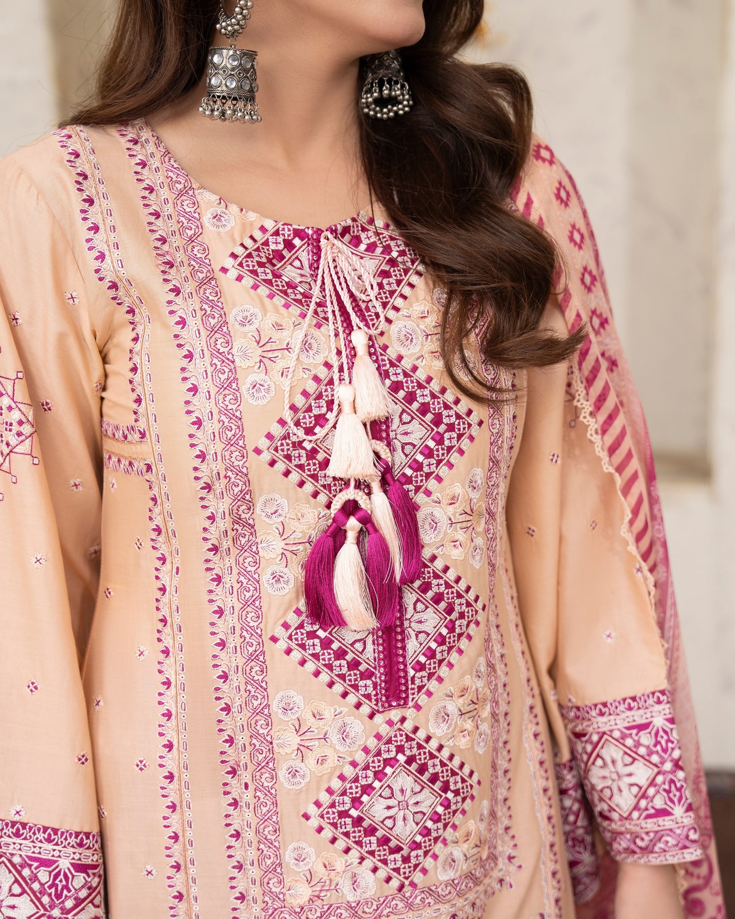 Karma Tabeer 1568 Peach Sorbet