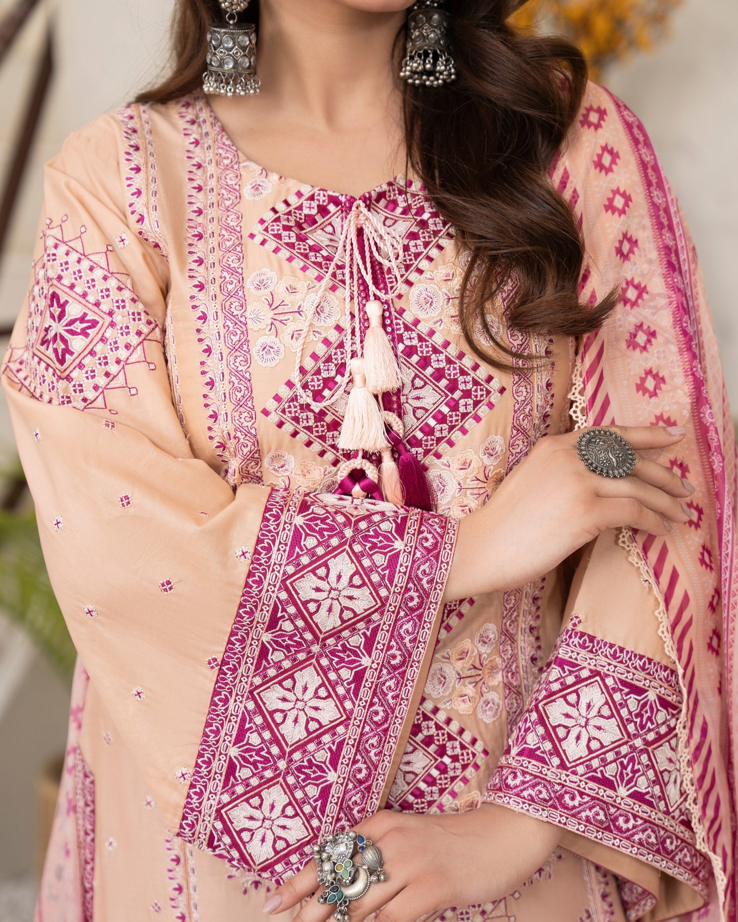 Karma Tabeer 1568 Peach Sorbet