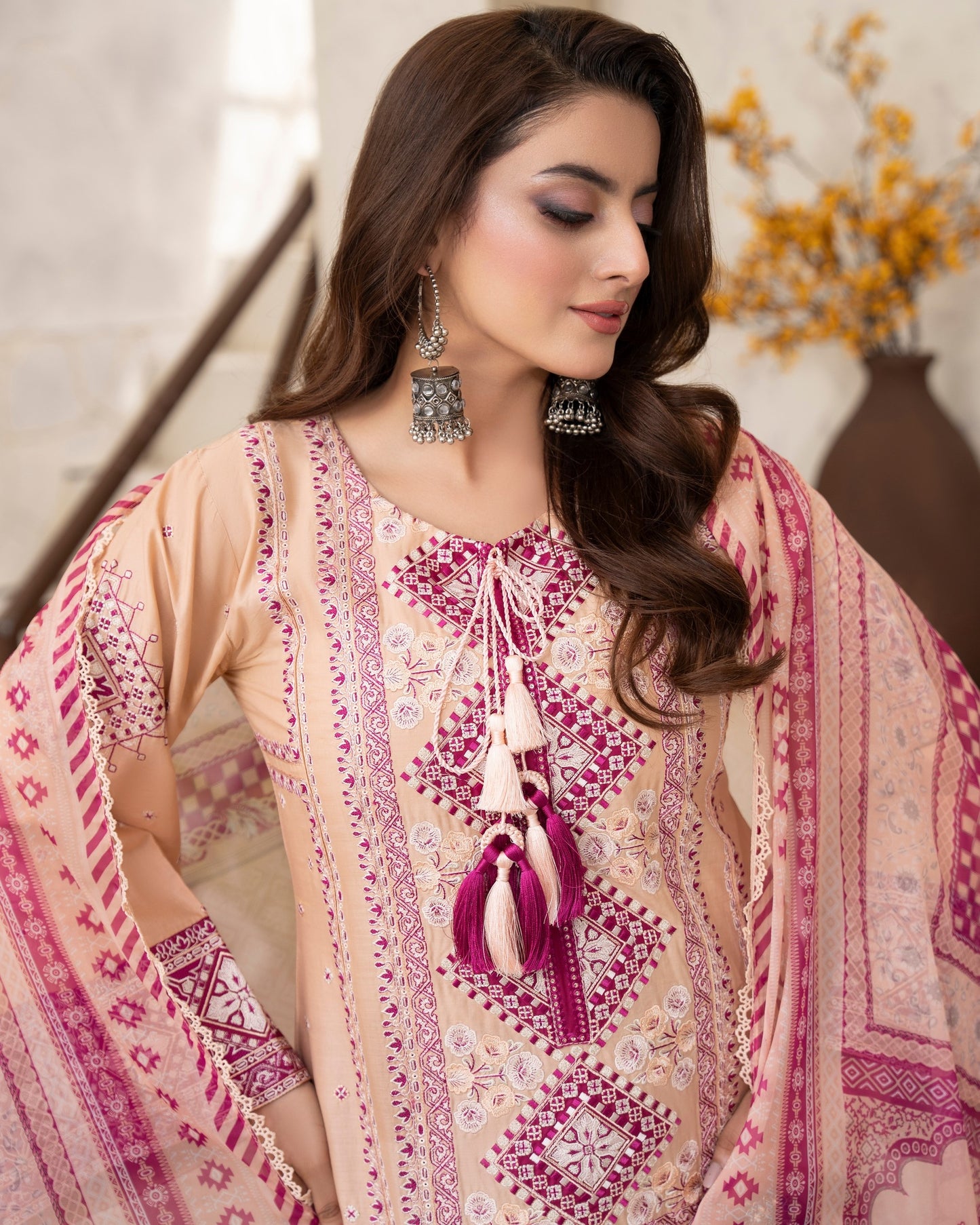 Karma Tabeer 1568 Peach Sorbet