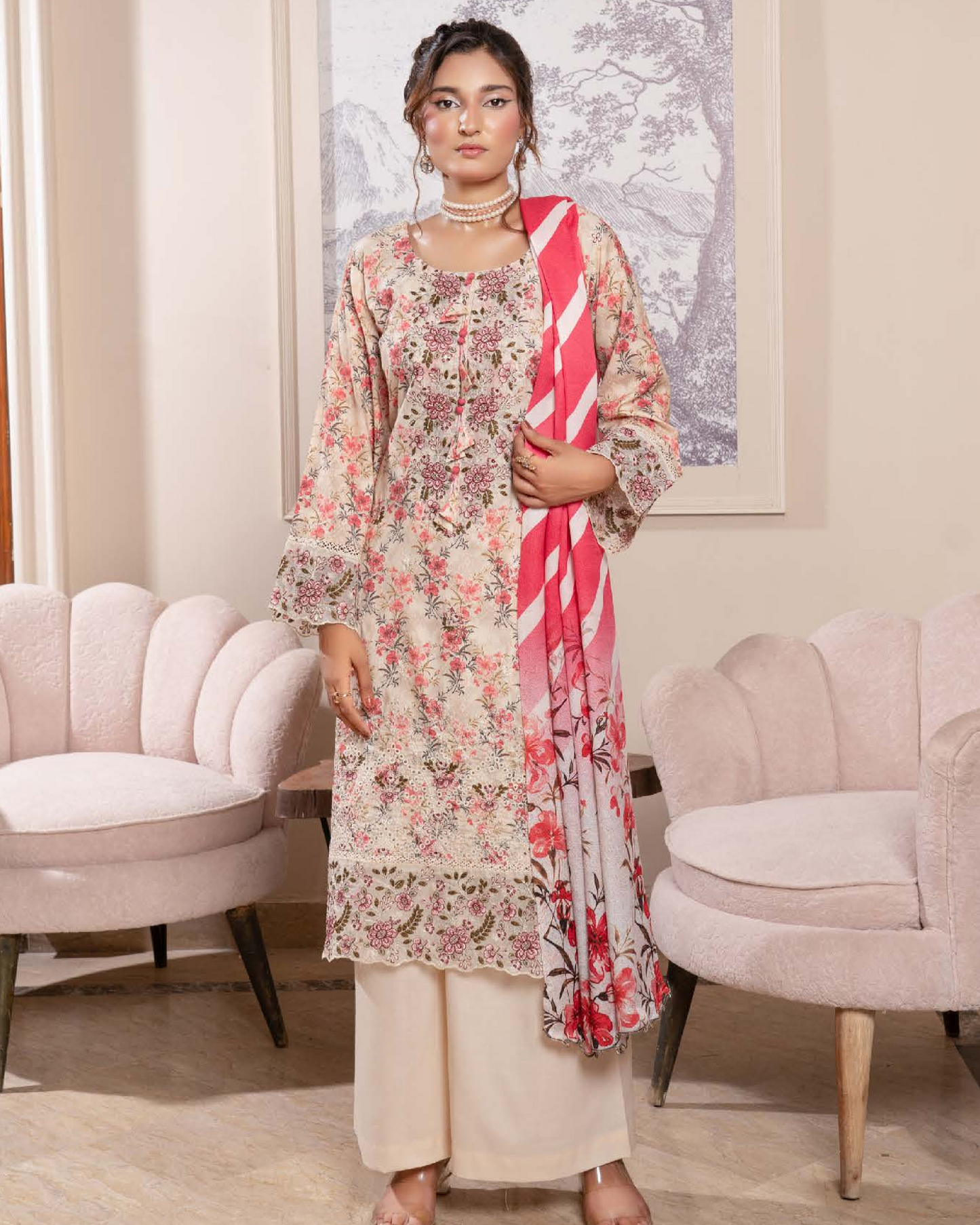 Munira Virasat Dhanak 05 Buff Skin