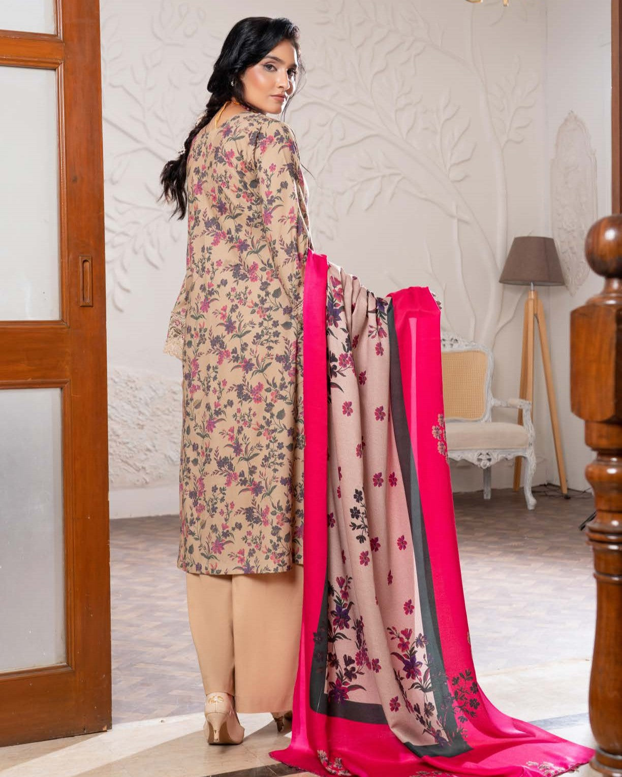 Munira Virasat Dhanak 07 Camel Skin