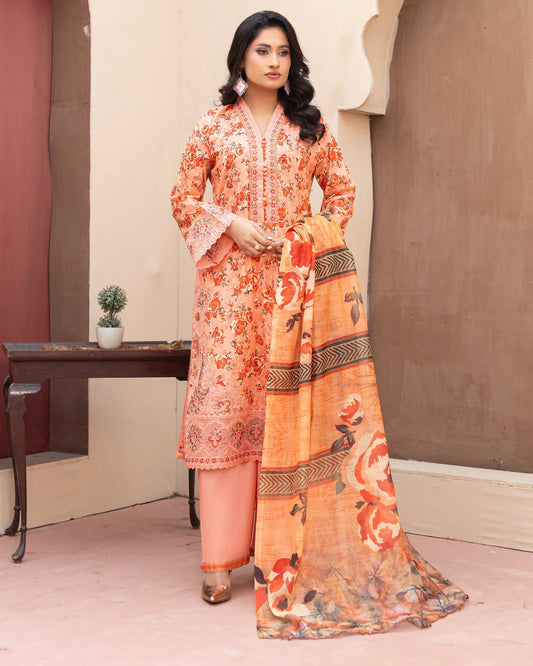 Munira Mehru Lawn MSL 04 Peach