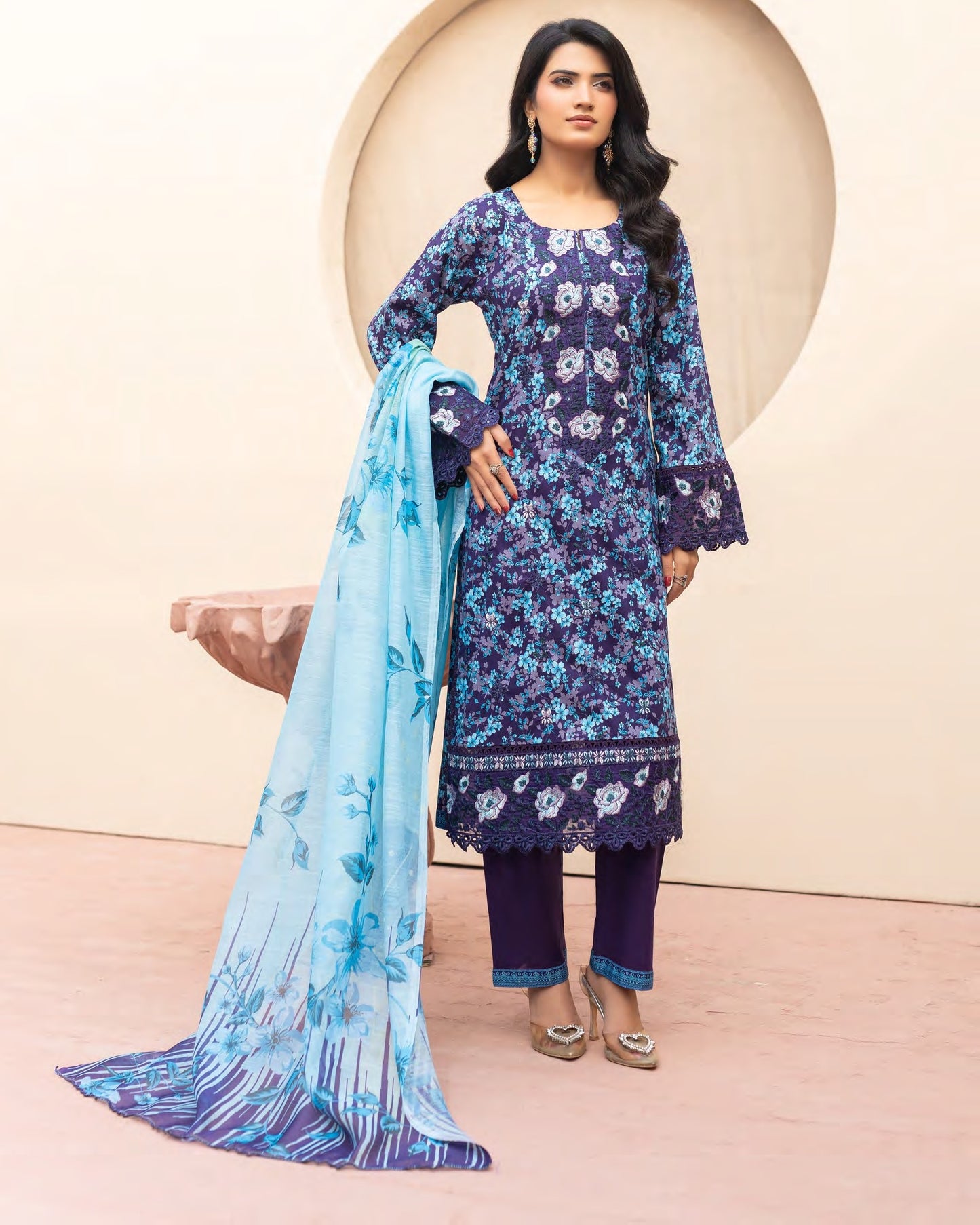 Munira Mehru Lawn MSL 05 Purple