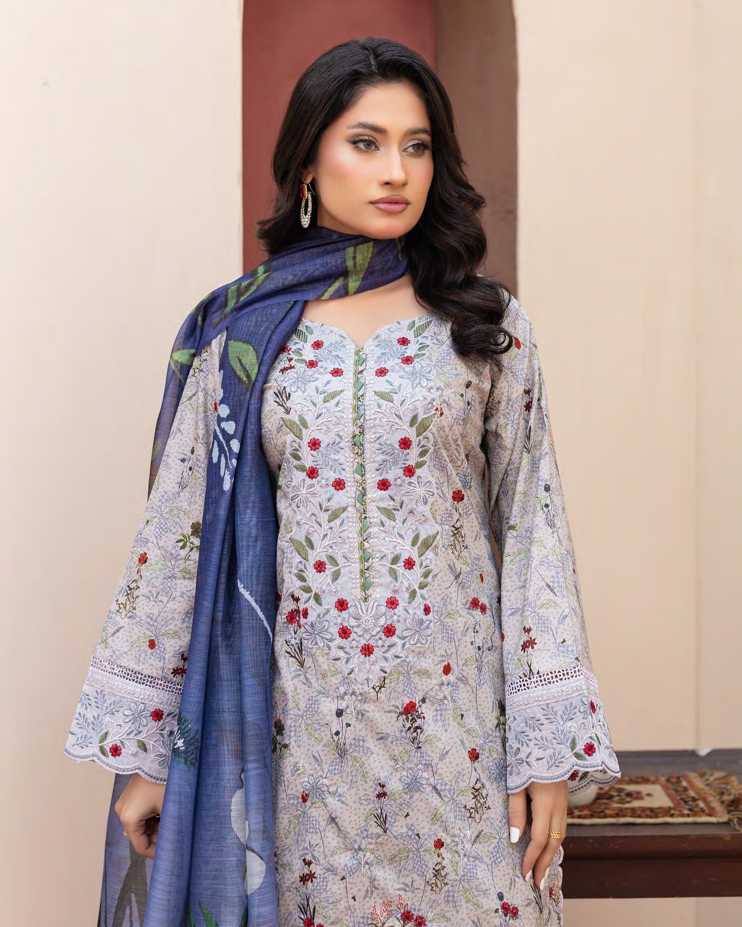 Munira Mehru Lawn MSL 06 Dusty Grey