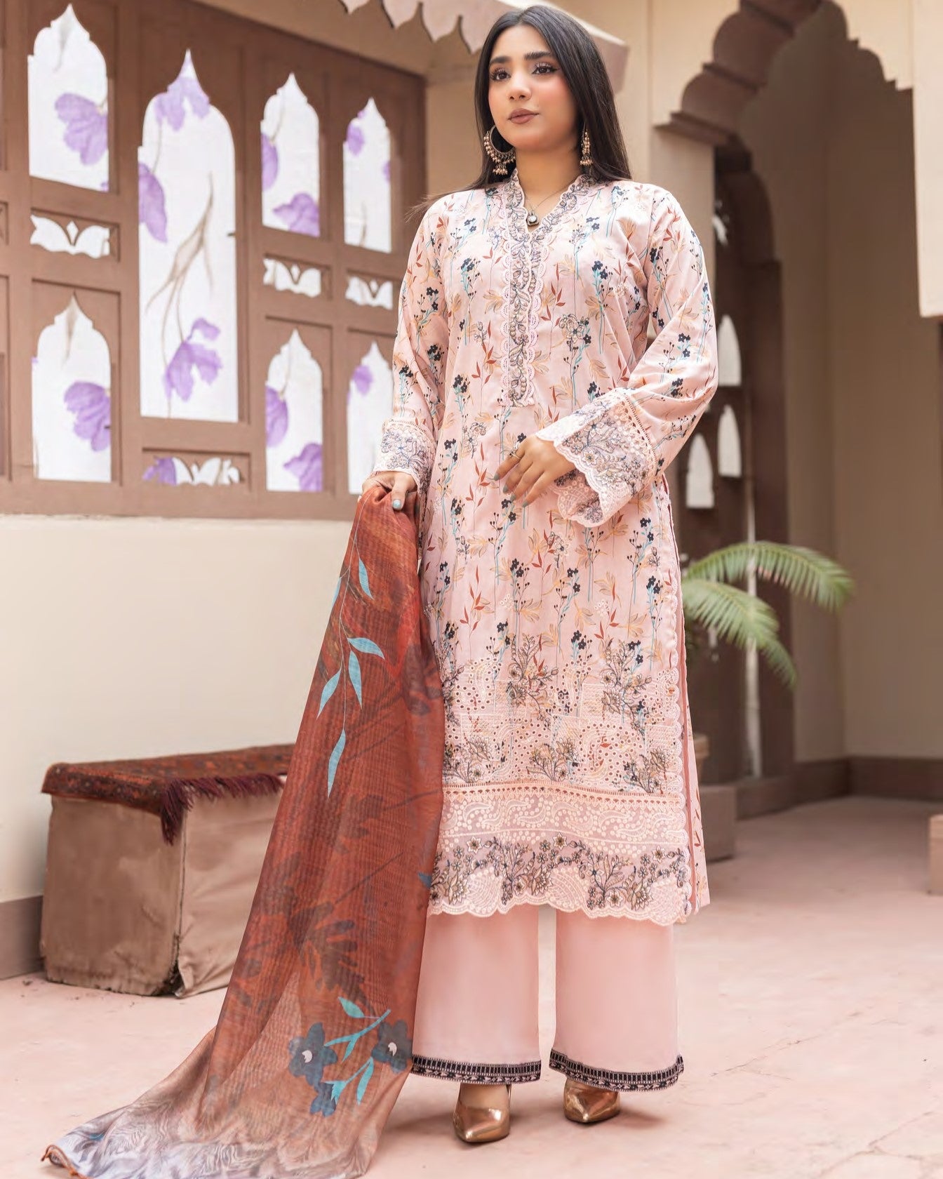 Munira Mehru Lawn MSL 02 Pink