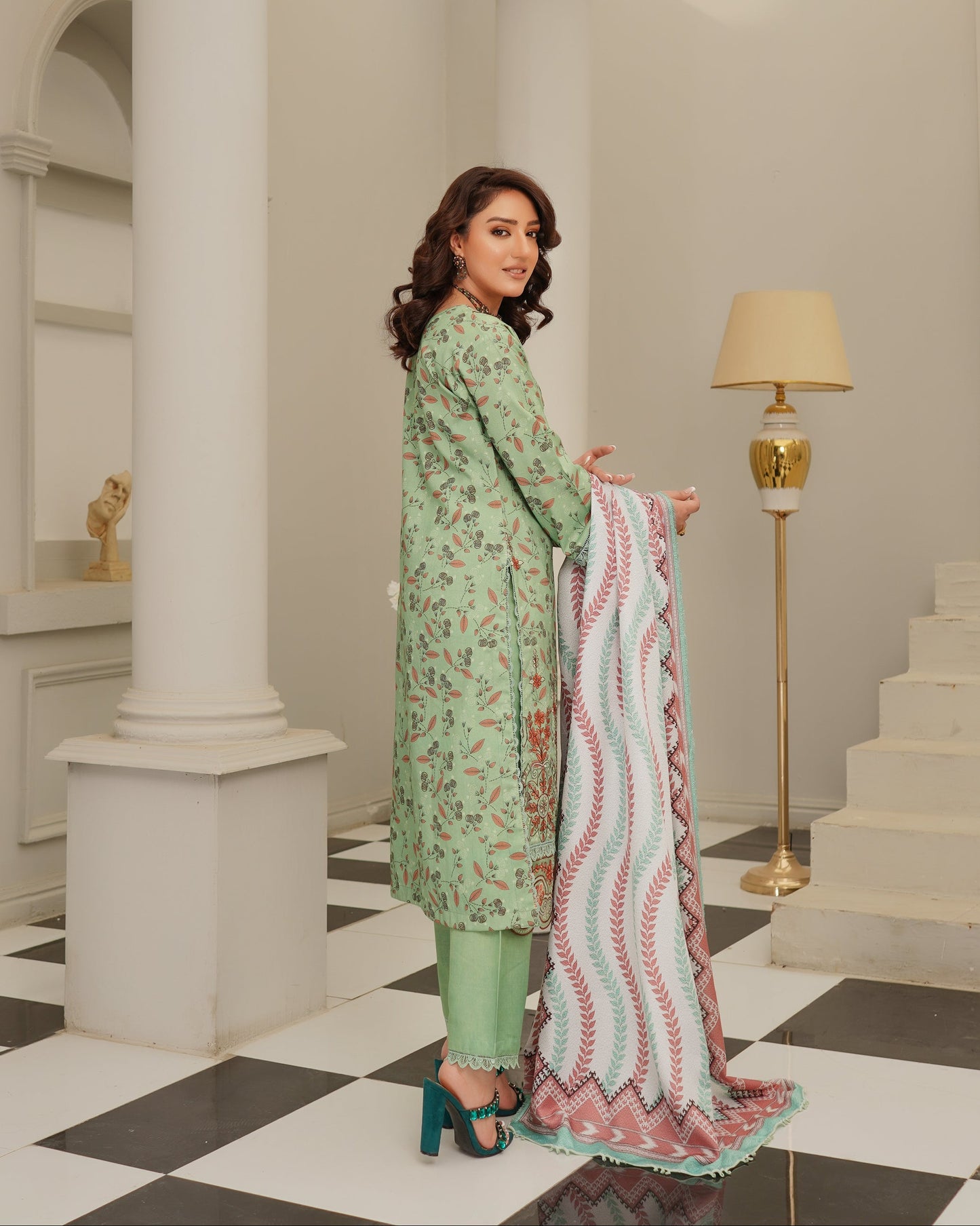 Munira Sahiba Dhanak MSL 04 Parrot Green