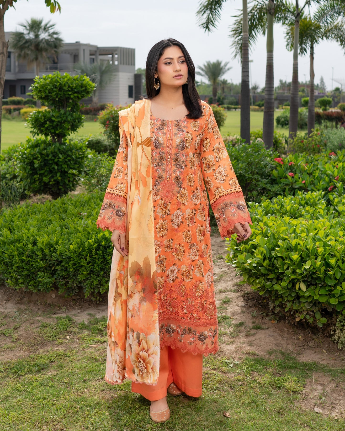 Munira Imperial Lawn 03 Orange