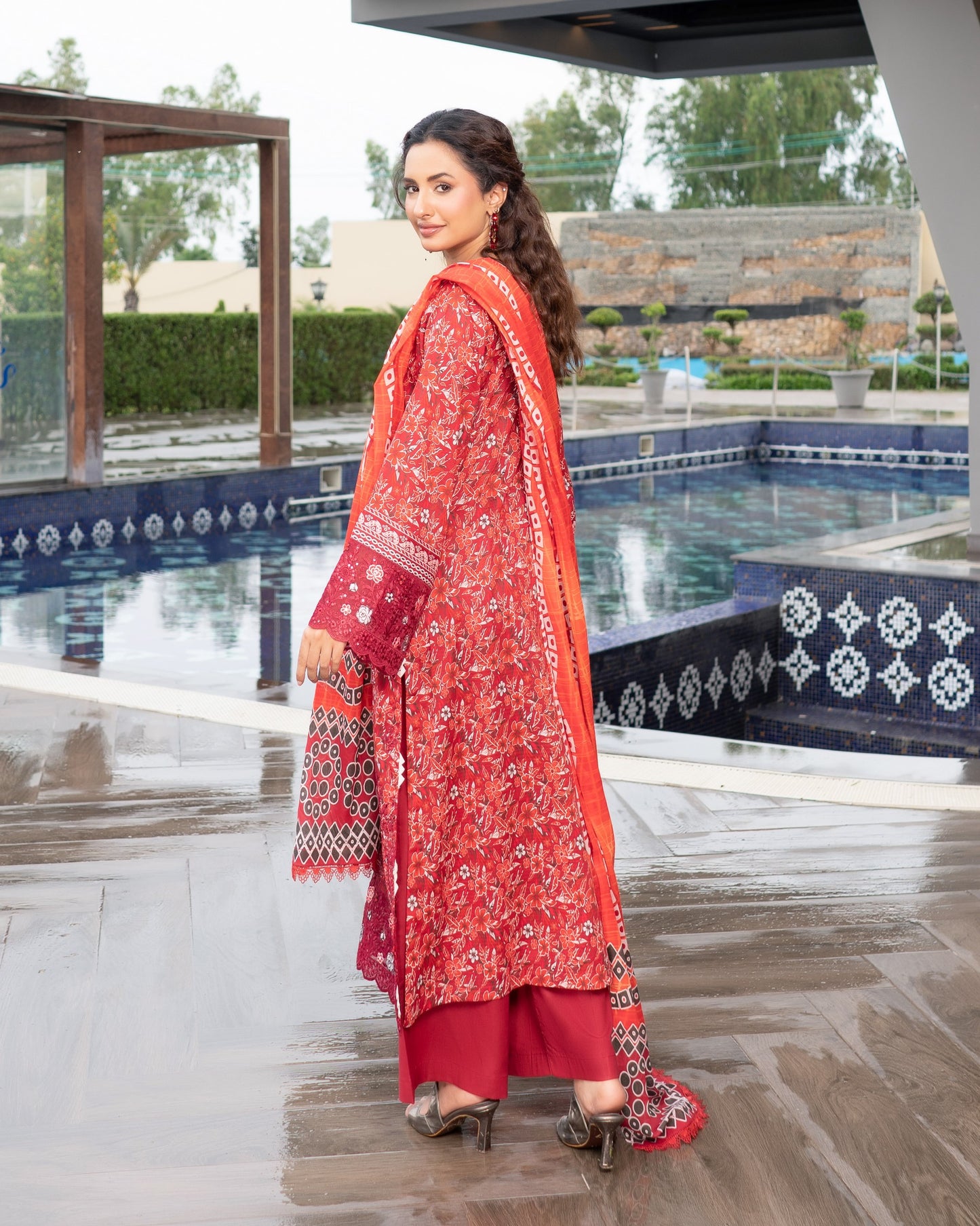 Munira Imperial Lawn 07 Mehroon