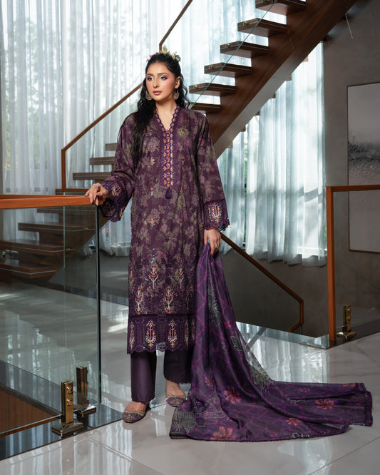 Munira Umeed Lawn 04 Voilet