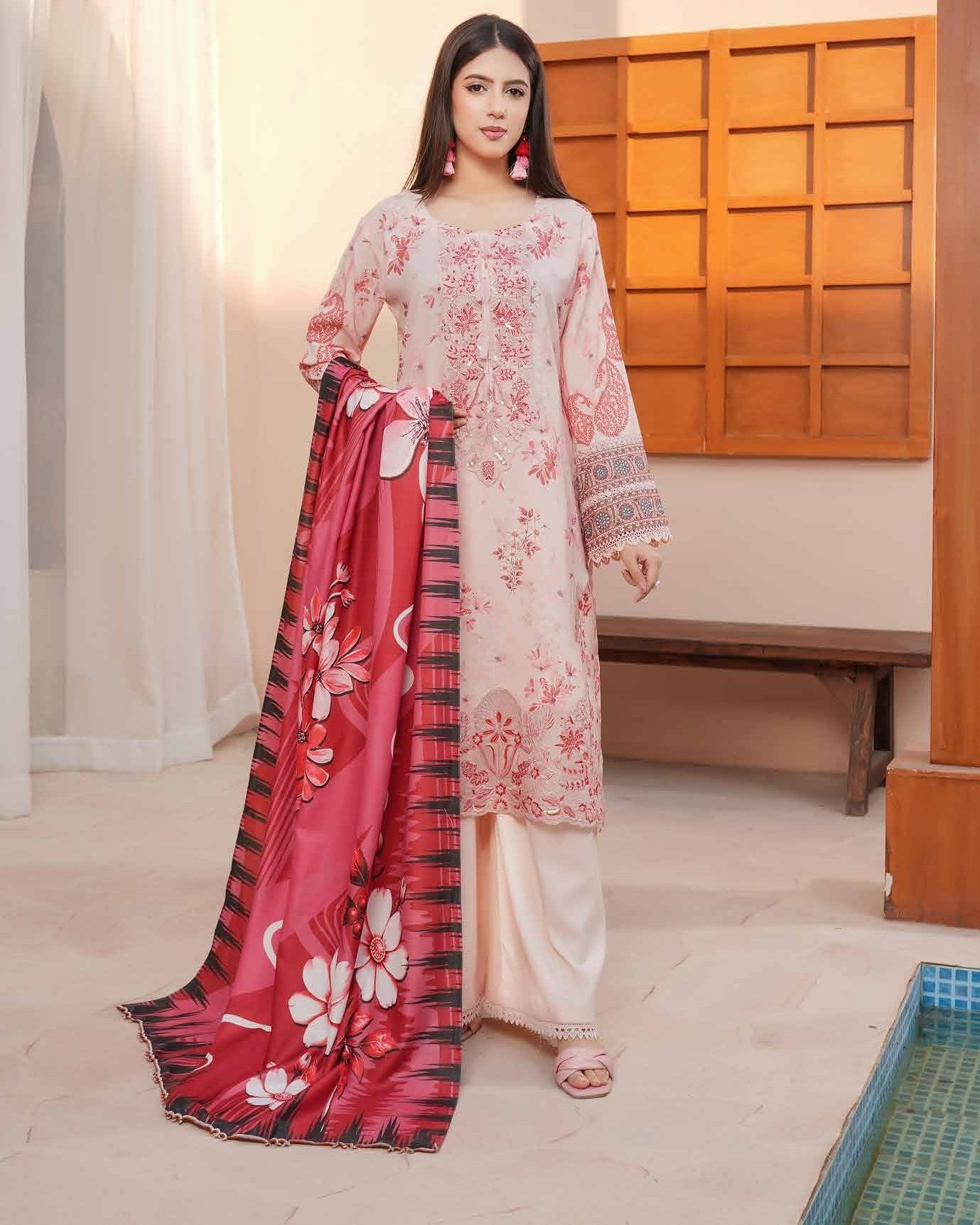 Munira Aaina Dhanak 05 Rose Pink