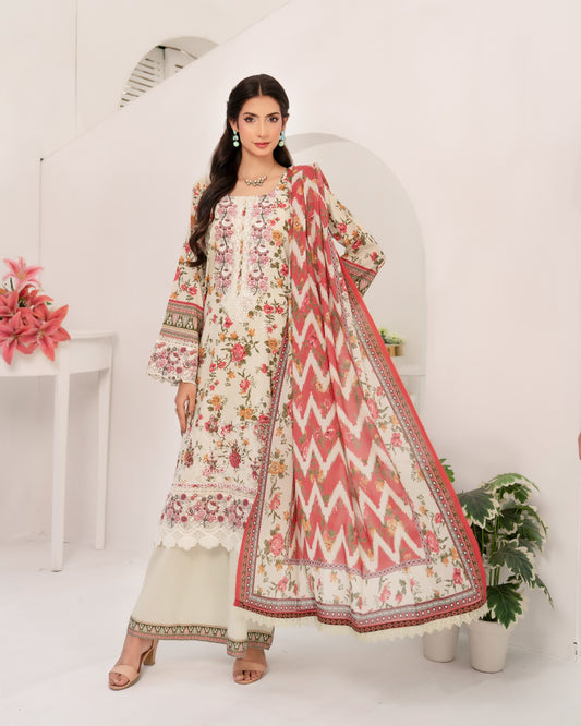 Munira Manzil Lawn 02 Light Mint