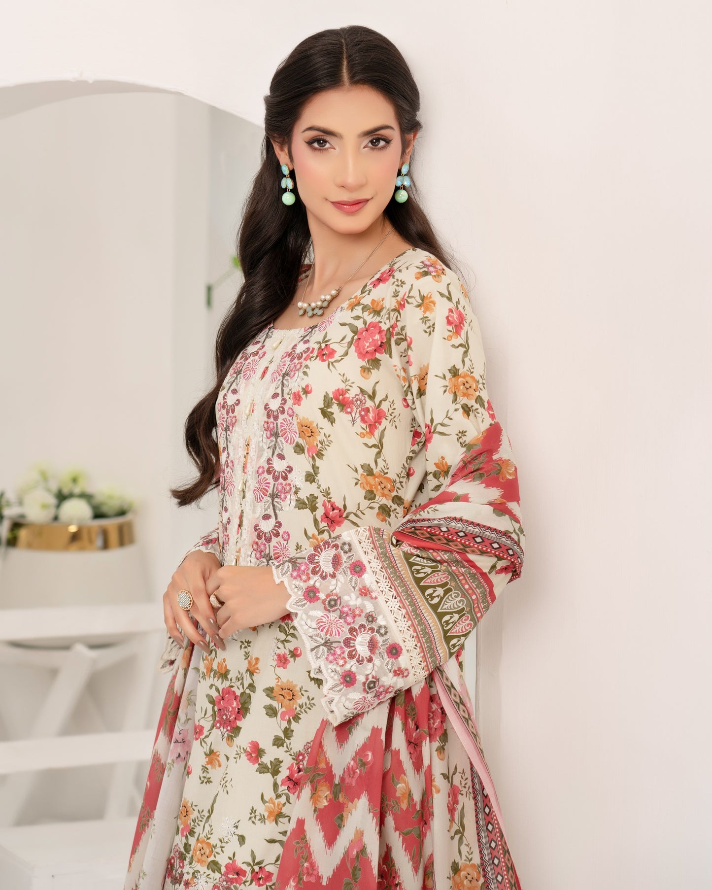 Munira Manzil Lawn 02 Light Mint