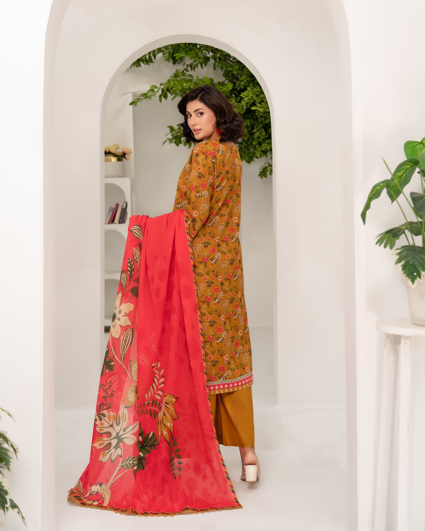 Munira Manzil Lawn 03 Mustard