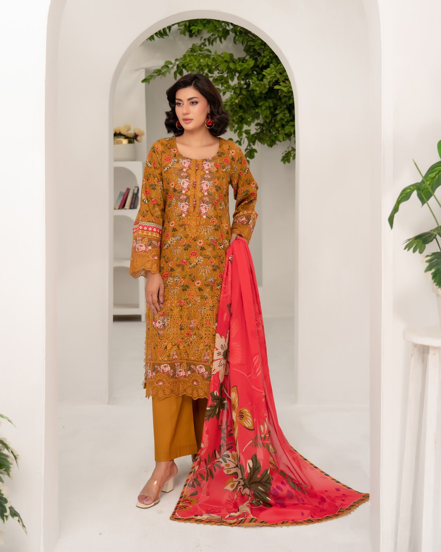 Munira Manzil Lawn 03 Mustard