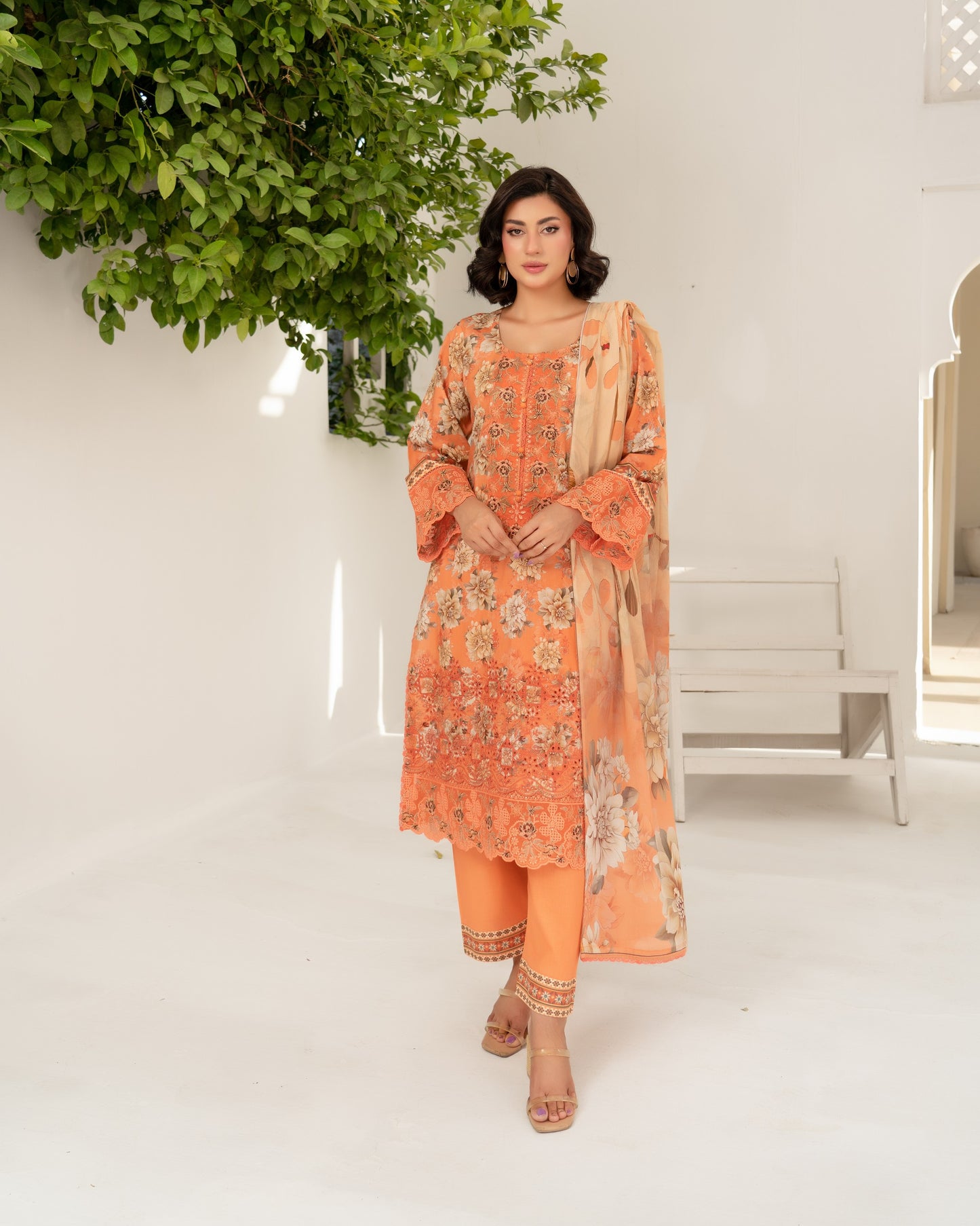 Munira Manzil Lawn 06 Peach