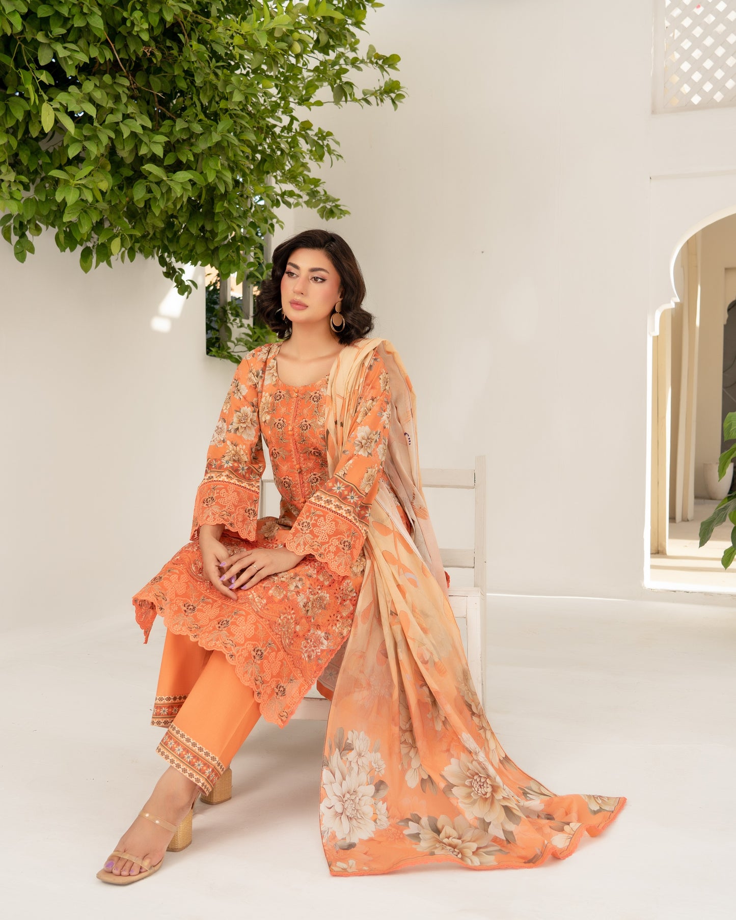 Munira Manzil Lawn 06 Peach