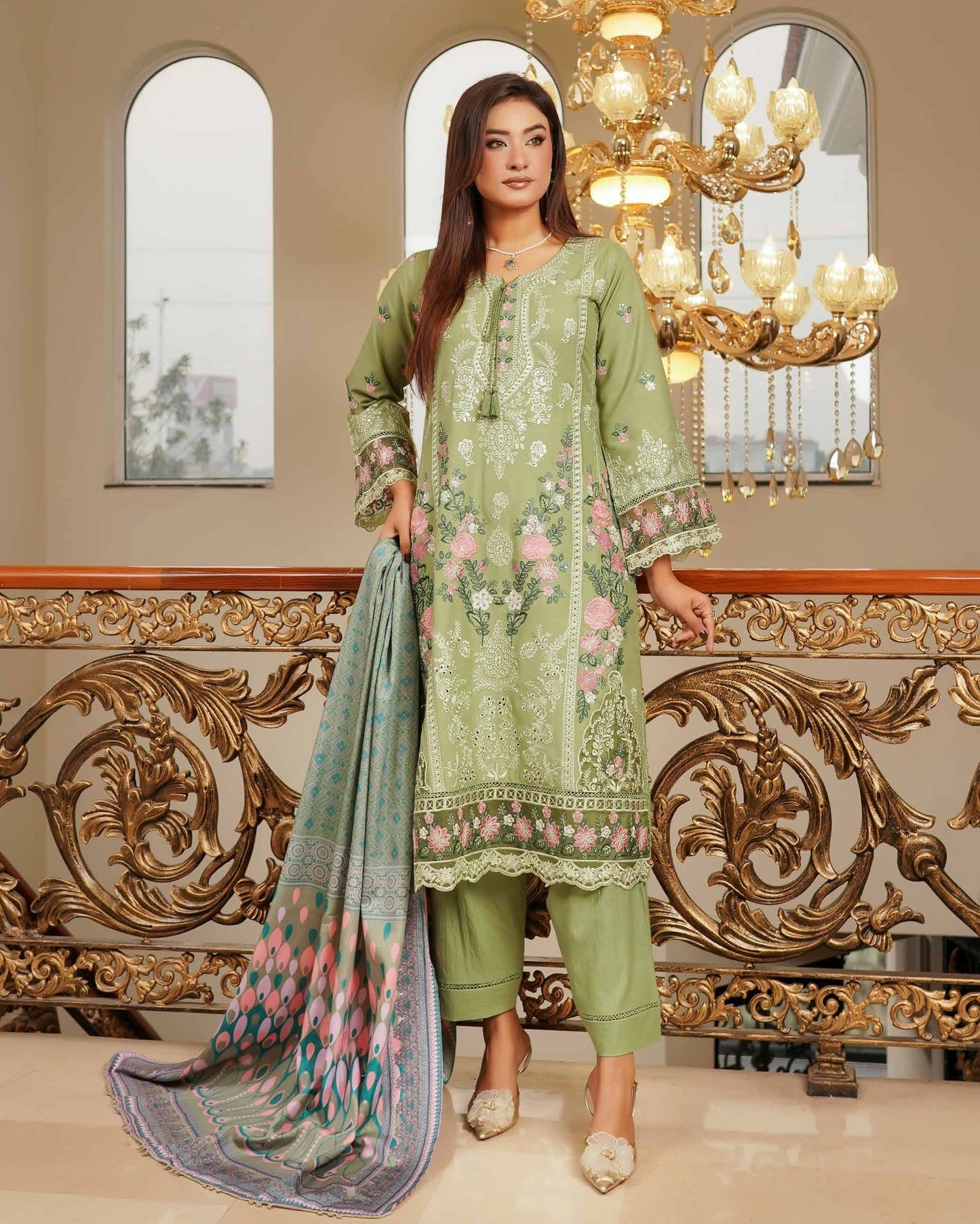 Munira Mehar Dhanak MSL 07 Parrot Green