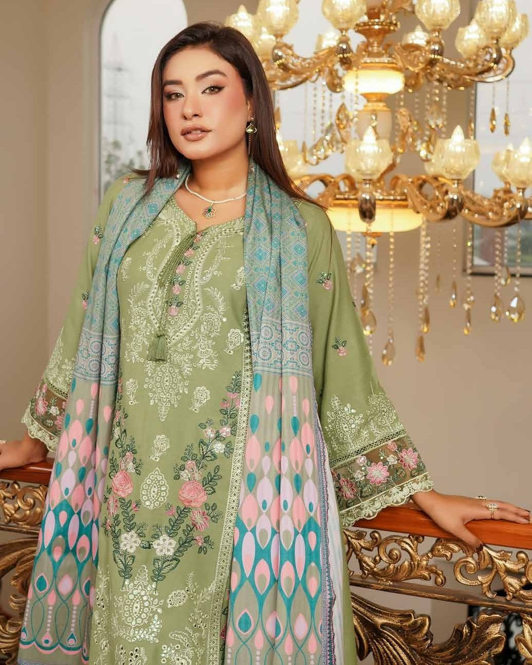 Munira Mehar Dhanak MSL 07 Parrot Green