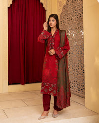 Munira Apsara 05 Wine Red