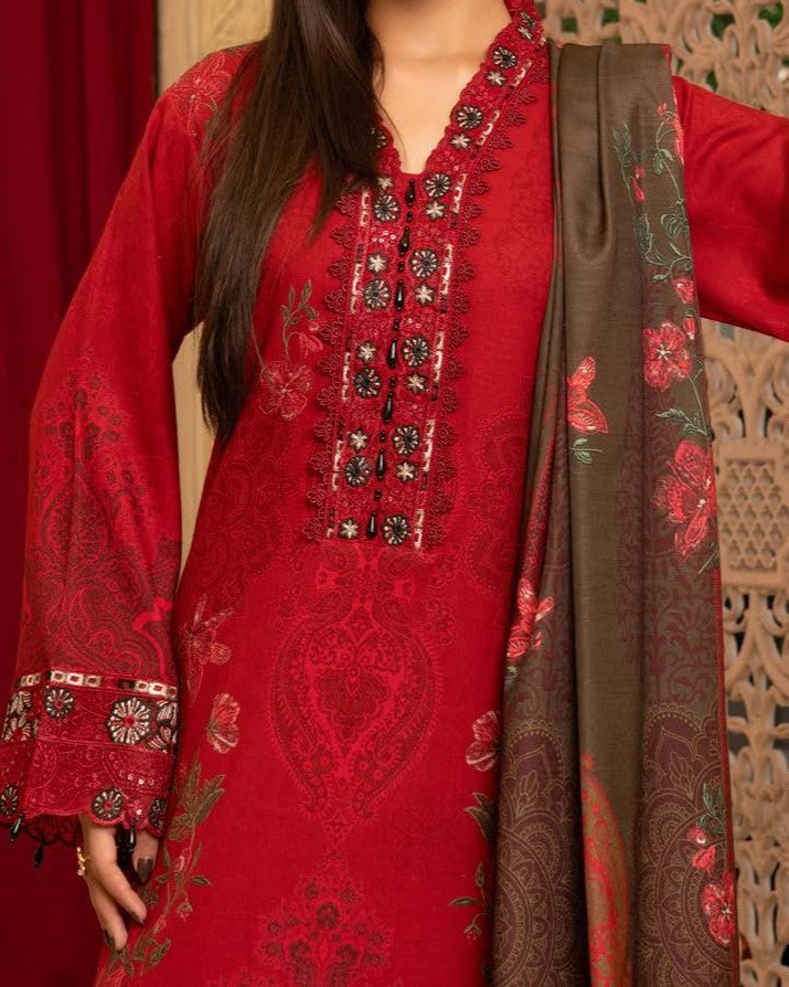 Munira Apsara 05 Wine Red