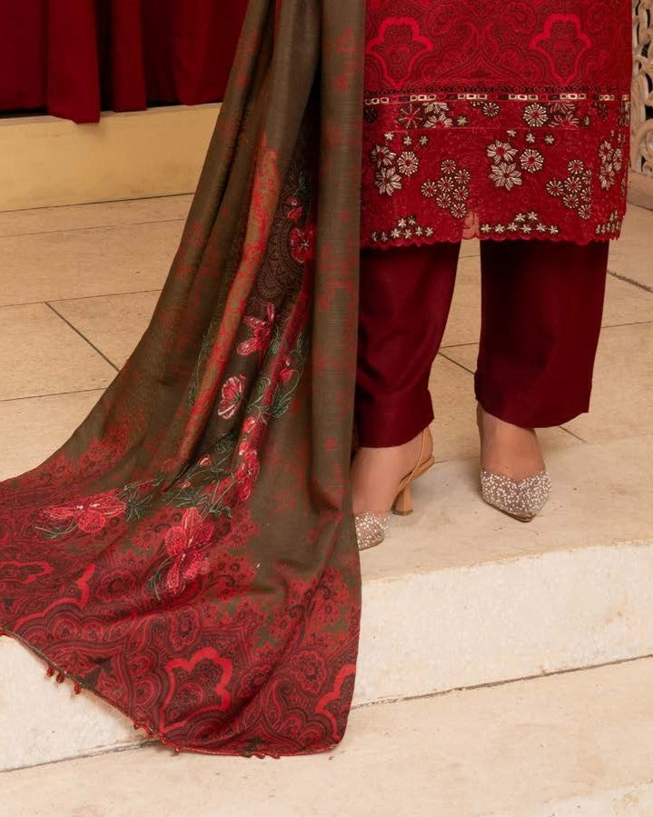Munira Apsara 05 Wine Red