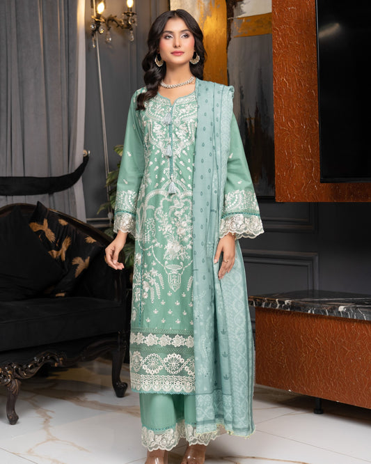 Munira Festive Lawn Sage Green