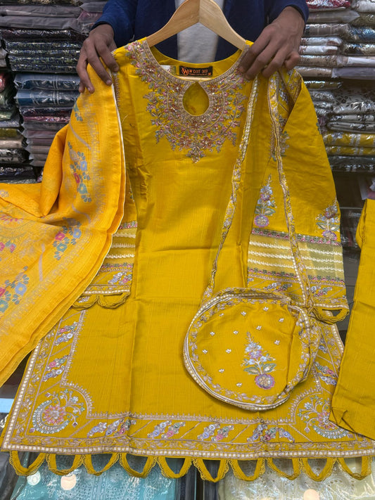 3PC 543 Mustard & Pouch