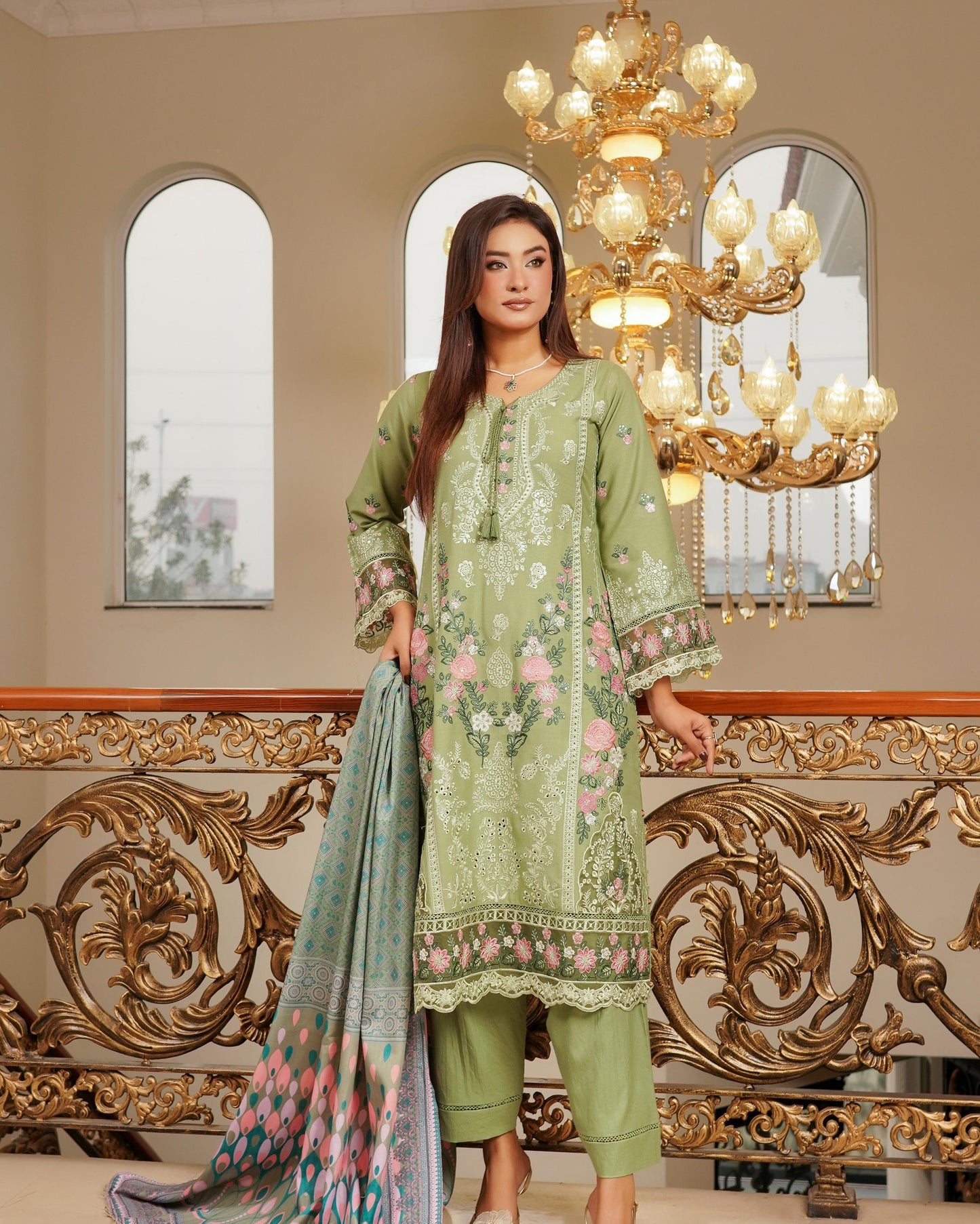 Munira Mehar Dhanak MSL 07 Parrot Green
