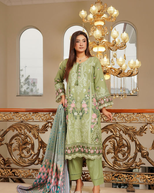 Munira Mehar Dhanak MSL 07 Parrot Green