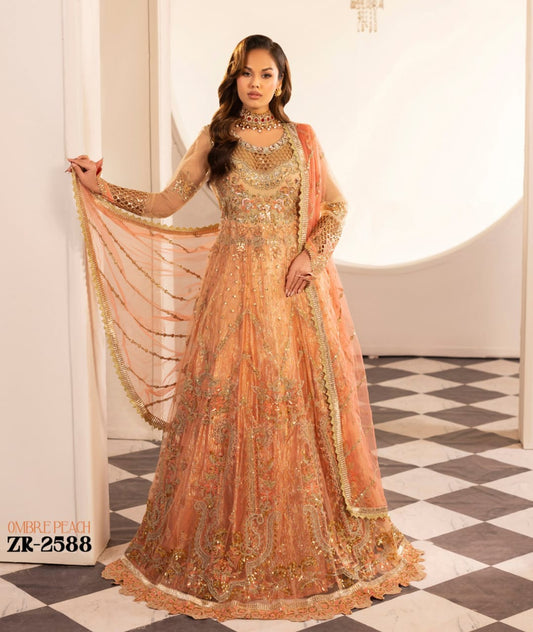 Zardozi Maxi ZR 2588 Peach