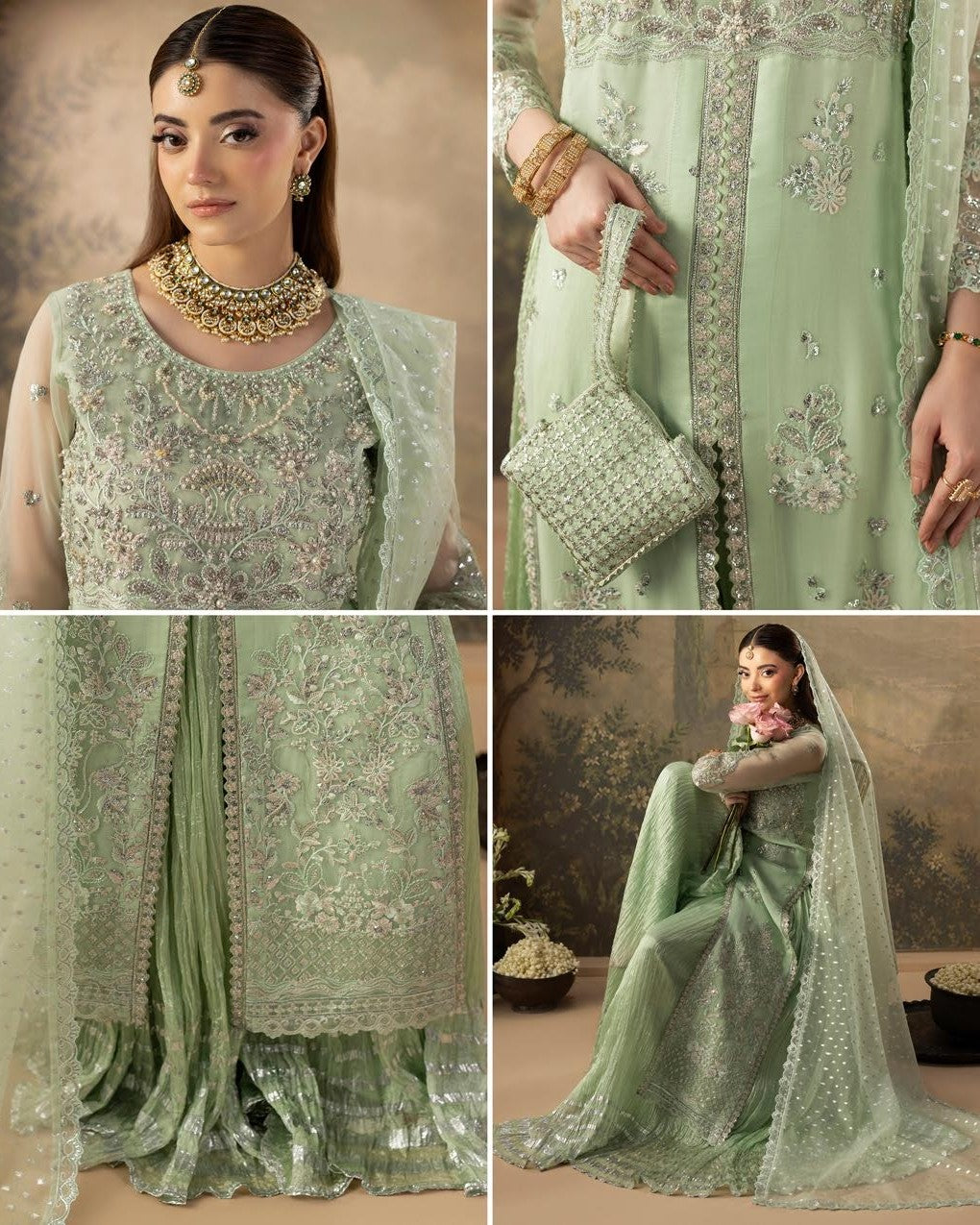 Zardozi ZR 2646 Mint Green