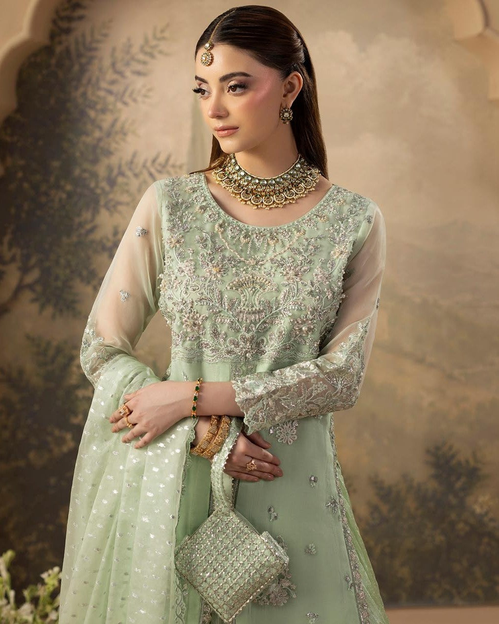 Zardozi ZR 2646 Mint Green