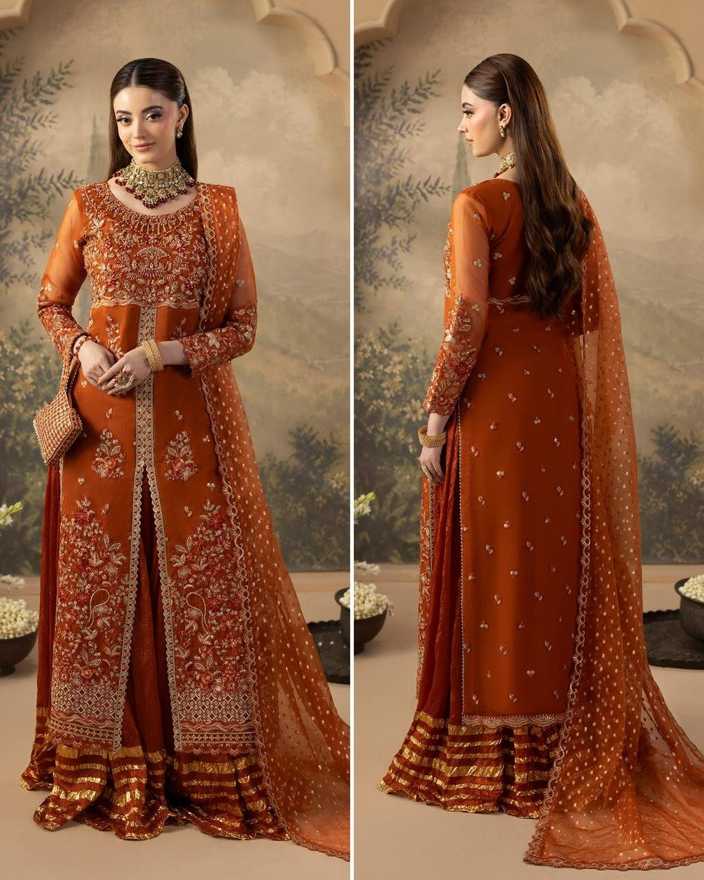 Zardozi ZR 2646 Rust