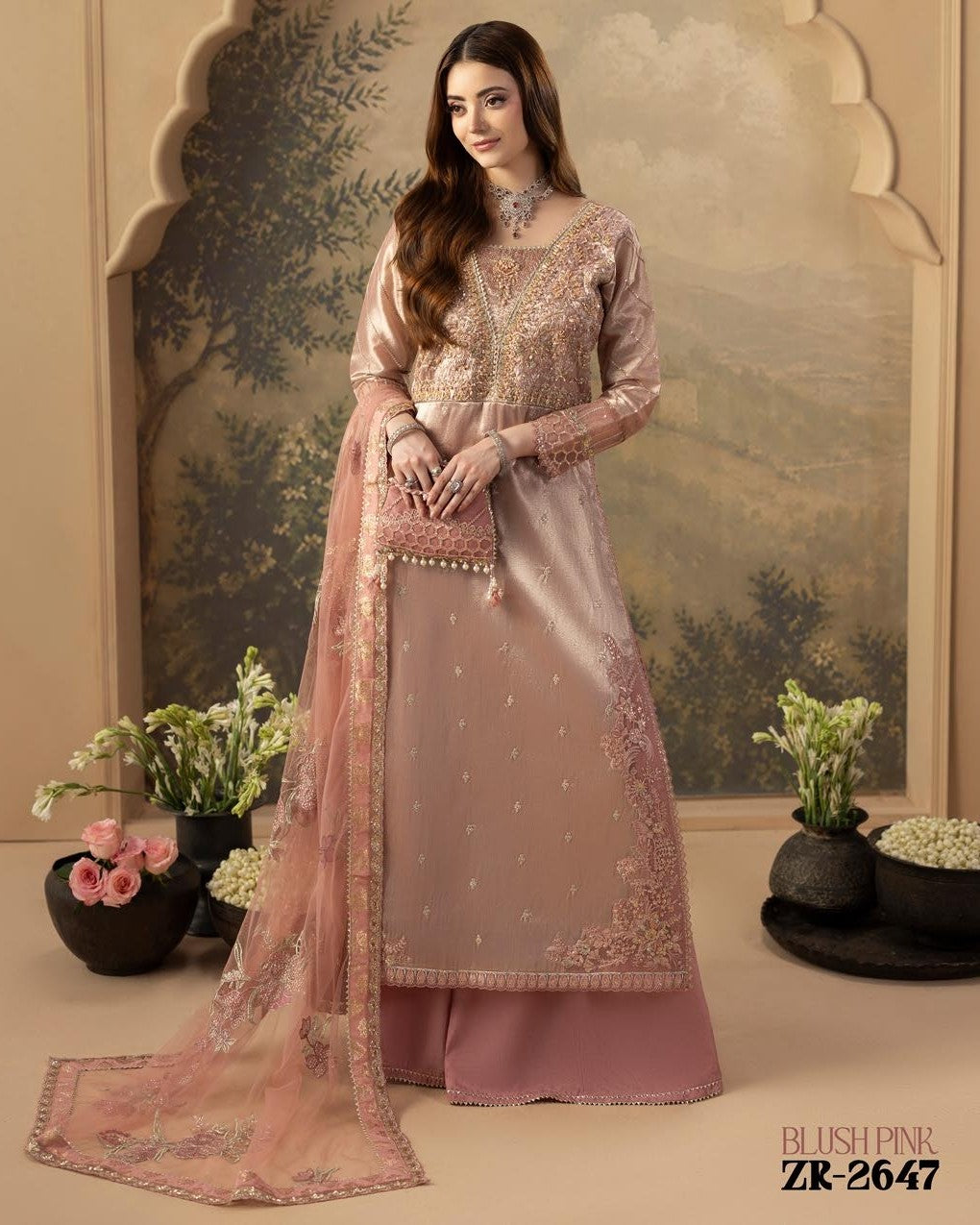 Zardozi ZR 2647 Blush Pink