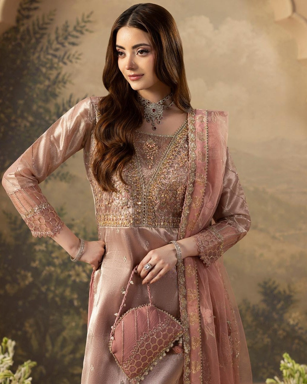 Zardozi ZR 2647 Blush Pink