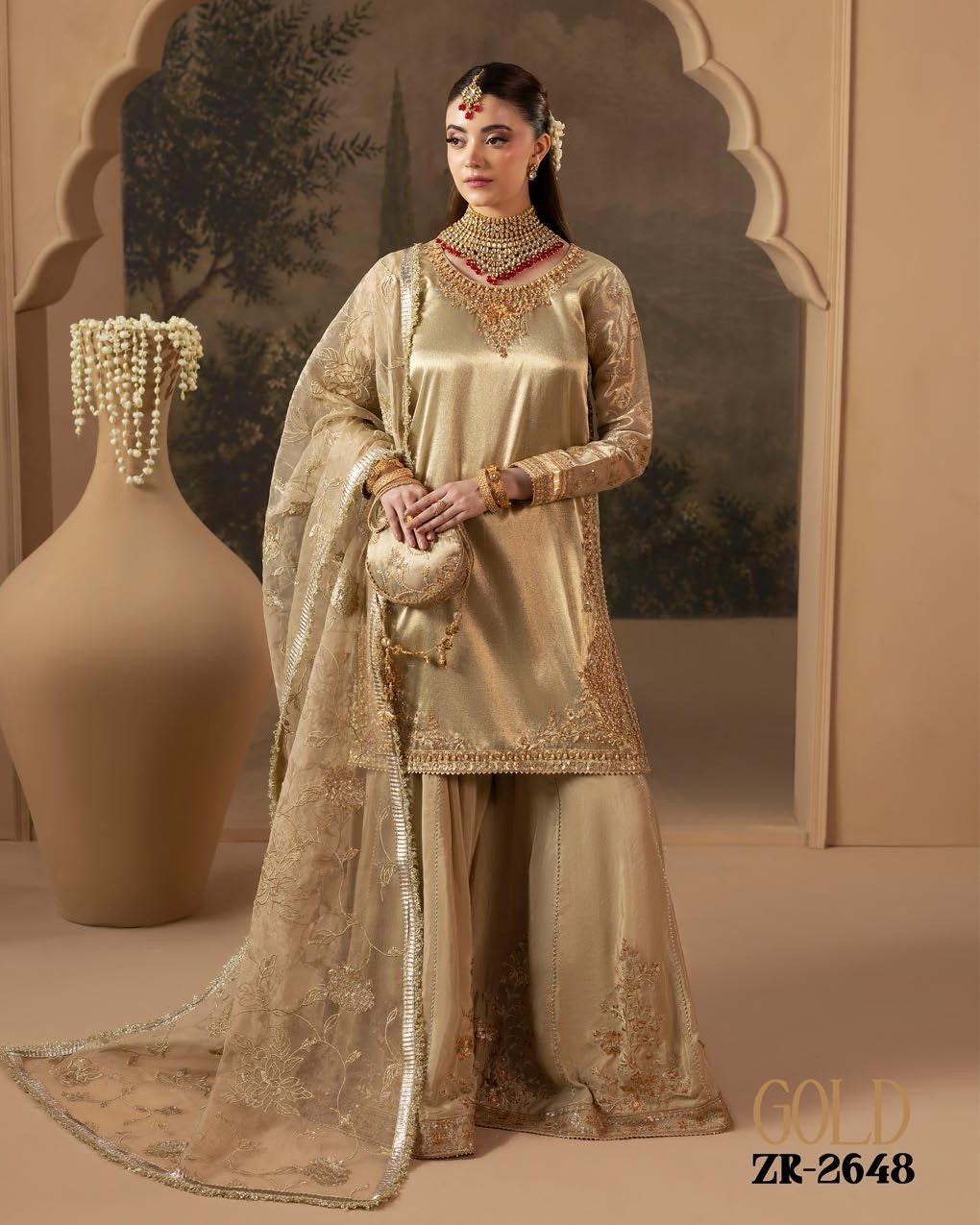 Zardozi ZR 2648 Gold