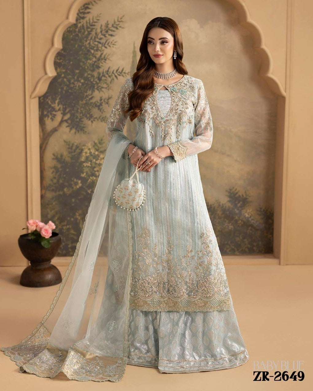 Zardozi ZR 2649 Blue