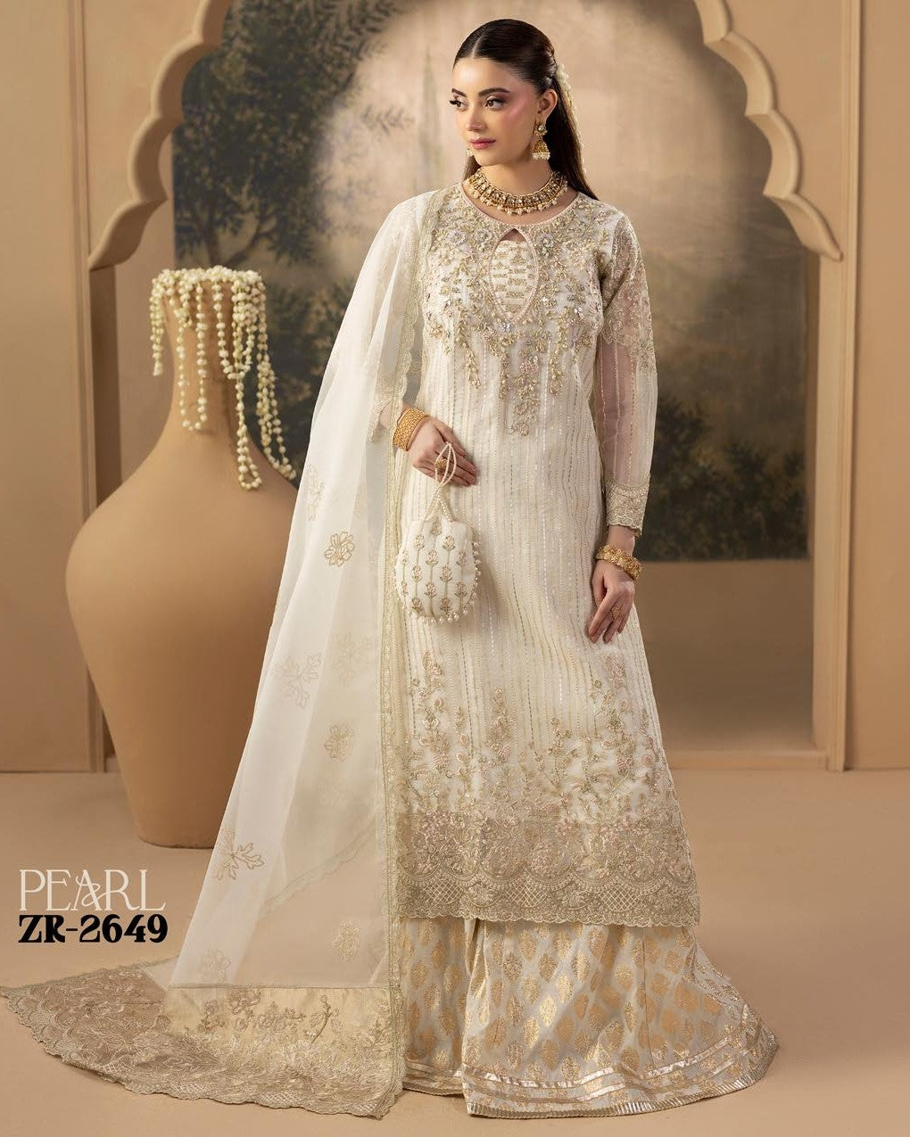 Zardozi ZR 2649 Pearl