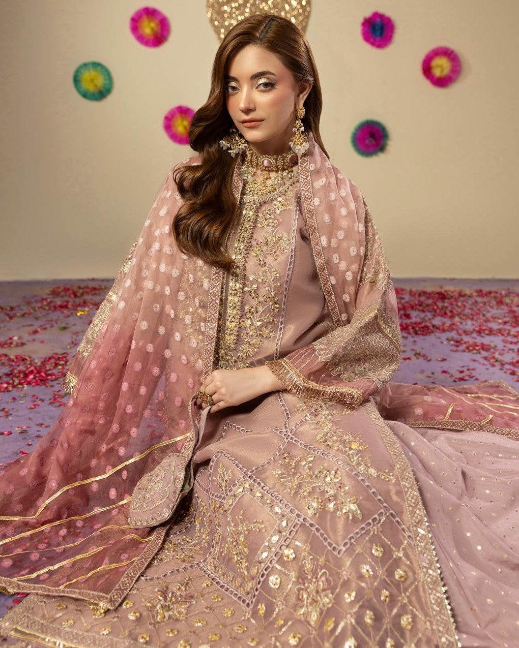 Zardozi Shadi Mubarak ZR 2656 Mauve
