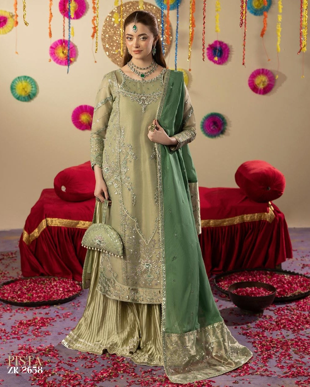 Zardozi Shadi Mubarak ZR 2658 Pista