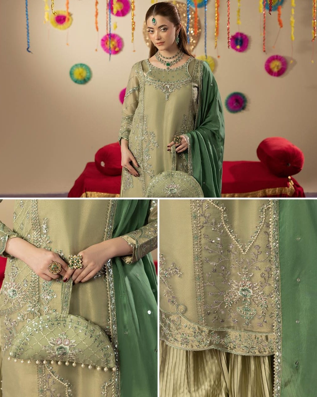 Zardozi Shadi Mubarak ZR 2658 Pista