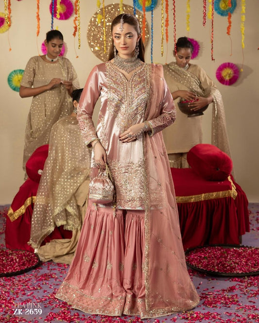 Zardozi Shadi Mubarak ZR 2659 T Pink