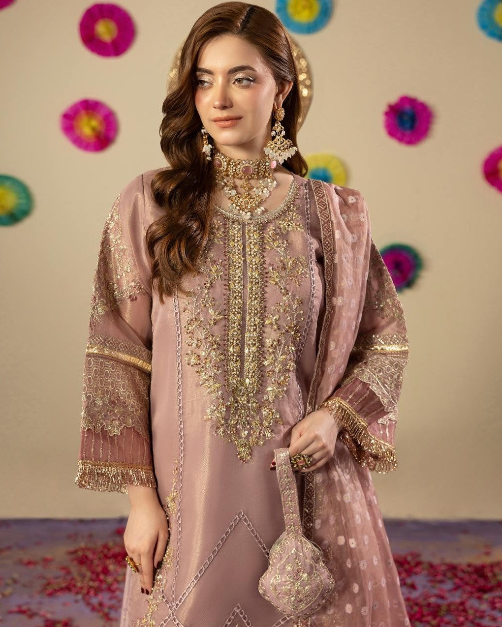 Zardozi Shadi Mubarak ZR 2656 Mauve