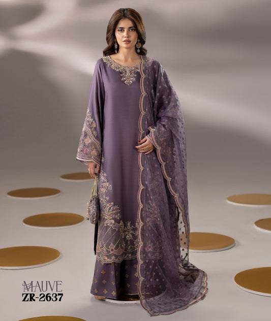 Zardozi Edit 3 ZR 2637 Mauve