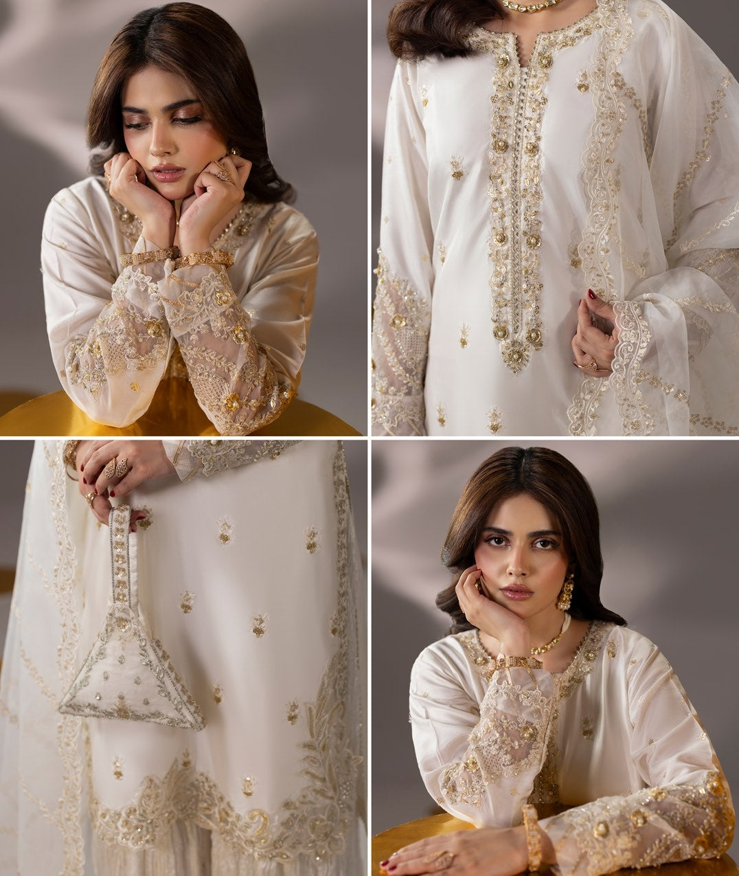Zardozi Edit 3 ZR 2638 White