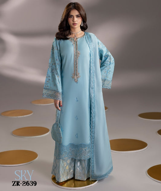 Zardozi Edit 3 ZR 2639 Sky Blue