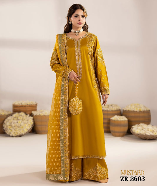 Zardozi Vol III ZR 2603 Mustard