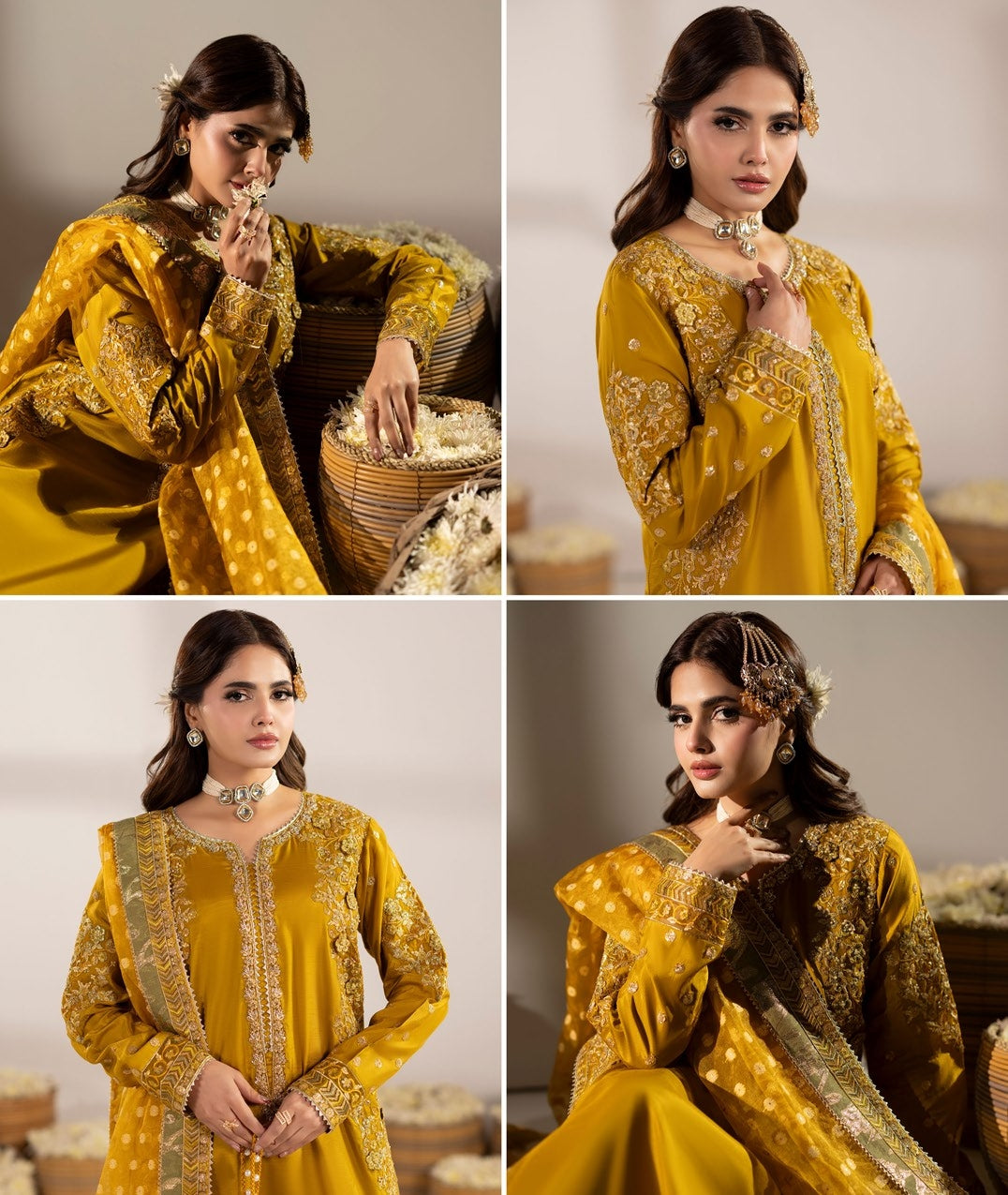 Zardozi Vol III ZR 2603 Mustard