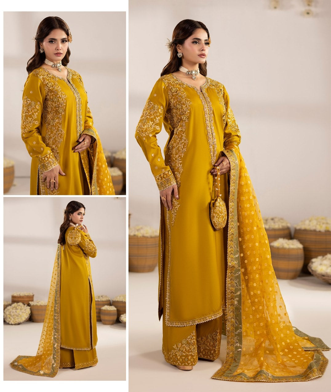 Zardozi Vol III ZR 2603 Mustard