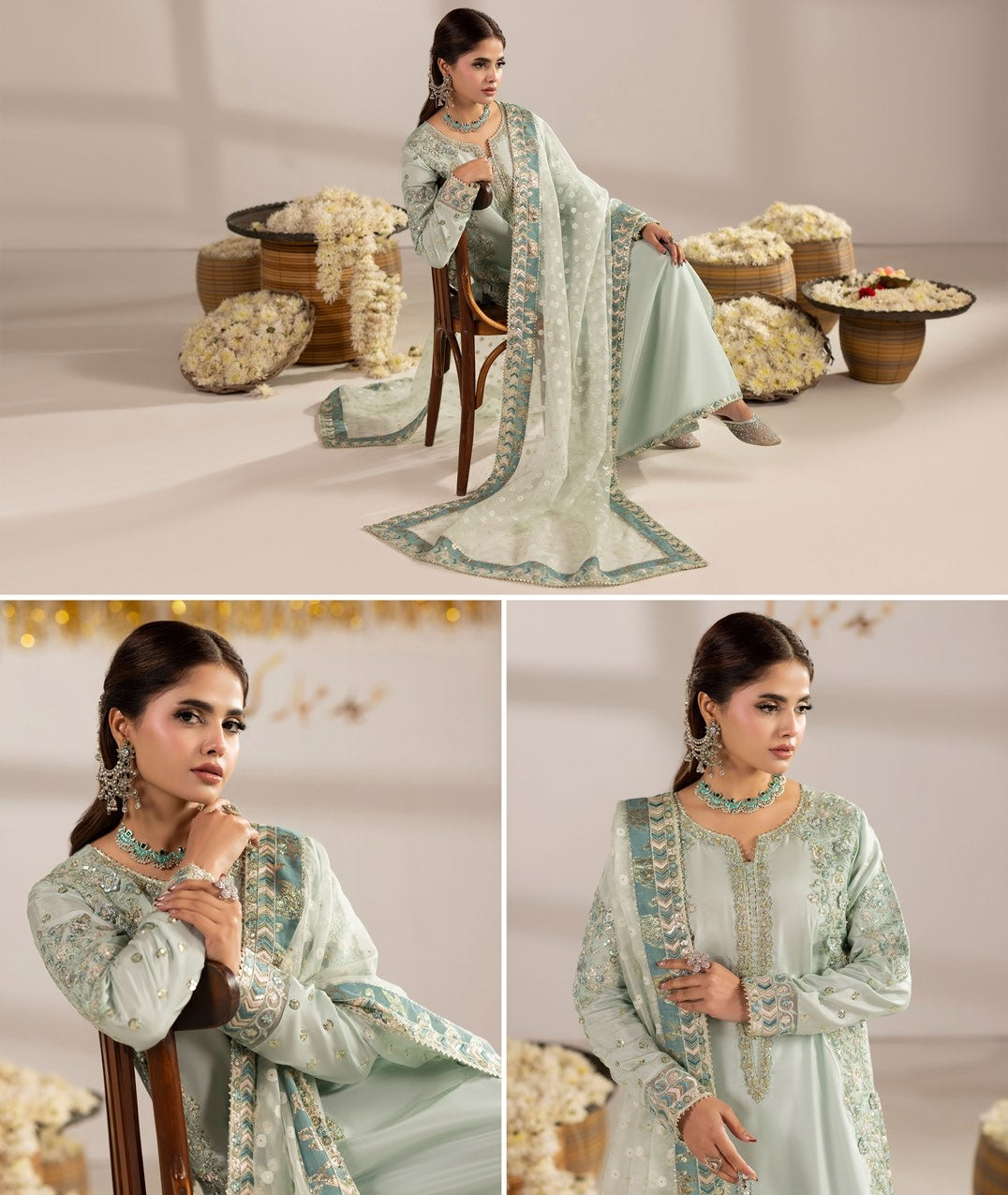 Zardozi Vol III ZR 2603 Aqua